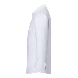 KARLOWSKY Herren Kochjacke Druckknöpfe Modern-Fit Weiß