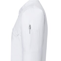 KARLOWSKY Herren Kochjacke Druckknöpfe Modern-Fit Weiß