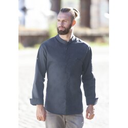 KARLOWSKY Herren Kochjacke Druckknöpfe Modern-Fit...