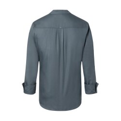 KARLOWSKY Herren Kochjacke Druckknöpfe Modern-Fit Anthrazit