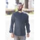 KARLOWSKY Herren Kochjacke Druckknöpfe Modern-Fit Anthrazit