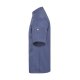 KARLOWSKY Herren Kochjacke JEANS-STYLE Kurzarm Modern-Fit Blau