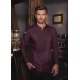 KARLOWSKY Herren Kochjacke GREEN-GENERATION Modern-Fit Aubergine