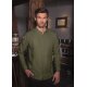 KARLOWSKY Herren Kochjacke GREEN-GENERATION Modern-Fit Moosgrün