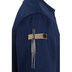 KARLOWSKY Herren Kochjacke GREEN-GENERATION Modern-Fit Stahlblau
