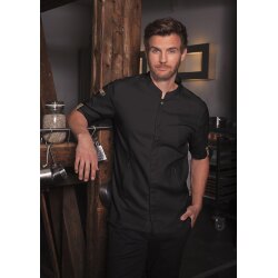 KARLOWSKY Herren Kochjacke GREEN-GENERATION Kurzarm Schwarz