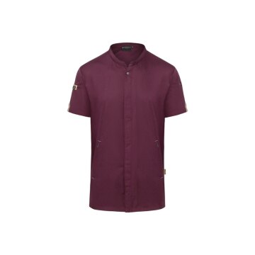 KARLOWSKY Herren Kochjacke GREEN-GENERATION Kurzarm Aubergine