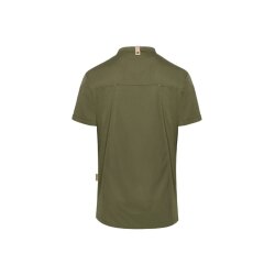 KARLOWSKY Herren Kochjacke GREEN Kurzarm Modern Fit Moosgrün