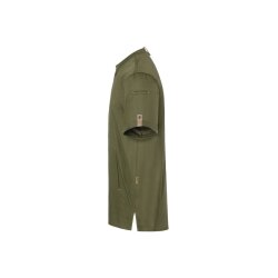 KARLOWSKY Herren Kochjacke GREEN Kurzarm Modern Fit Moosgrün