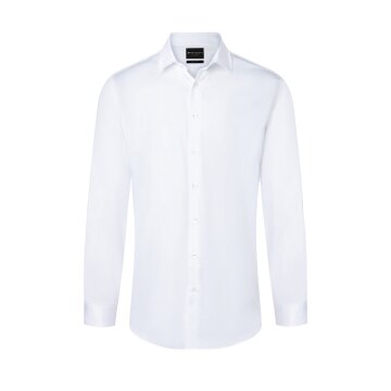 KARLOWSKY Herren Hemd ACTIVE-STRETCH Langarm Kent Slim-Fit Weiß 3XL