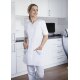 KARLOWSKY Damen Kasack MELANIE Kurzarm V-Neck Comfort-Fit Weiß