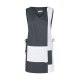 KARLOWSKY Damen Überwurfkasack MARILIES V-Neck Weiß/Anthrazit