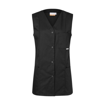 KARLOWSKY Damen Kasack SARA Ärmellos V-Neck Comfort-Fit Schwarz