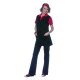 KARLOWSKY Damen Kasack SARA Ärmellos V-Neck Comfort-Fit Schwarz