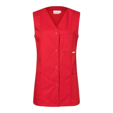 KARLOWSKY Damen Kasack SARA Ärmellos V-Neck Comfort-Fit Rot