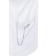 KARLOWSKY Damen Kasack ESSENTIAL Kurzarm V-Neck Modern-Fit Weiß