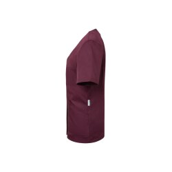 KARLOWSKY Damen Kasack ESSENTIAL Kurzarm Modern-Fit Aubergine