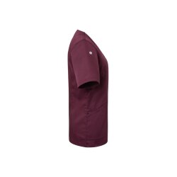 KARLOWSKY Damen Kasack ESSENTIAL Kurzarm Modern-Fit Aubergine