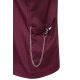 KARLOWSKY Damen Kasack ESSENTIAL Kurzarm Modern-Fit Aubergine
