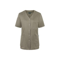 KARLOWSKY Damen Kasack ESSENTIAL Kurzarm V-Neck...