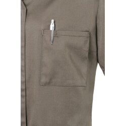 KARLOWSKY Damen Kasack ESSENTIAL Kurzarm V-Neck Modern-Fit Salbei