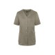 KARLOWSKY Damen Kasack ESSENTIAL Kurzarm V-Neck Modern-Fit Salbei
