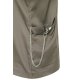 KARLOWSKY Damen Kasack ESSENTIAL Kurzarm V-Neck Modern-Fit Salbei