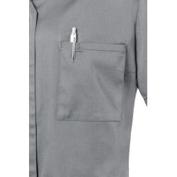 KARLOWSKY Damen Kasack ESSENTIAL Kurzarm Modern-Fit Platingrau