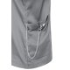 KARLOWSKY Damen Kasack ESSENTIAL Kurzarm Modern-Fit Platingrau
