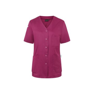 KARLOWSKY Damen Kasack ESSENTIAL Kurzarm Modern-Fit Fuchsia