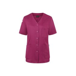 KARLOWSKY Damen Kasack ESSENTIAL Kurzarm Modern-Fit Fuchsia