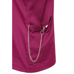 KARLOWSKY Damen Kasack ESSENTIAL Kurzarm Modern-Fit Fuchsia