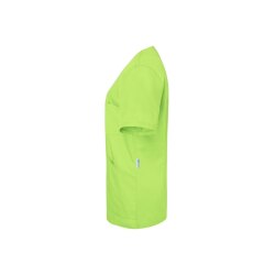 KARLOWSKY Damen Kasack ESSENTIAL Kurzarm V-Neck Modern-Fit Kiwi