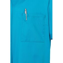 KARLOWSKY Damen Kasack ESSENTIAL Kurzarm V-Neck Pazifikblau