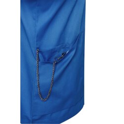 KARLOWSKY Damen Kasack ESSENTIAL Kurzarm V-Neck Königsblau
