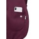 KARLOWSKY Damen Überwurfkasack ESSENTIAL Rundhals Aubergine