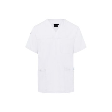 KARLOWSKY Herren Schlupfkasack ESSENTIAL V-Neck Regular Weiß
