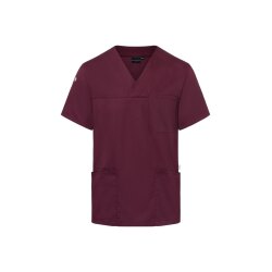 KARLOWSKY Herren Schlupfkasack ESSENTIAL V-Neck Aubergine