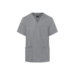 KARLOWSKY Herren Schlupfkasack ESSENTIAL V-Neck Platingrau