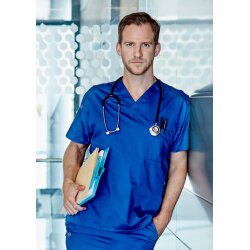 KARLOWSKY Herren Schlupfkasack ESSENTIAL V-Neck Königsblau