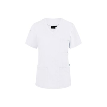 KARLOWSKY Damen Schlupfkasack ESSENTIAL V-Neck Regular Weiß