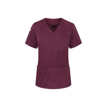 KARLOWSKY Damen Schlupfkasack ESSENTIAL V-Neck Regular Aubergine
