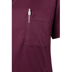 KARLOWSKY Damen Schlupfkasack ESSENTIAL V-Neck Regular Aubergine