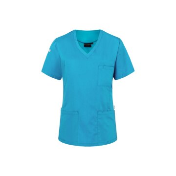 KARLOWSKY Damen Schlupfkasack ESSENTIAL V-Neck Pazifikblau