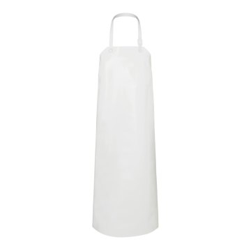 Karlowsky Wasserdichte PU-Latzschürze SCHWEDEN Fleischerschürze 100 x 120 cm unisex Polyurethan Weiß