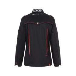 KARLOWSKY Damen Kochjacke ROCK-CHEF® Druckknöpfe Schwarz