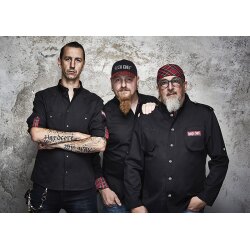 KARLOWSKY Herren Kochhemd ROCK-CHEF®-Stage2 Langarm Schwarz