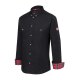KARLOWSKY Herren Kochhemd ROCK-CHEF®-Stage2 Langarm Schwarz