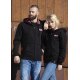 KARLOWSKY Unisex Kapuzen-Sweatjacke ROCK-CHEF® Schwarz/Glencheck