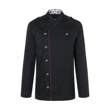 KARLOWSKY Herren Kochjacke ROCK-CHEF® Regular Baumwolle Schwarz